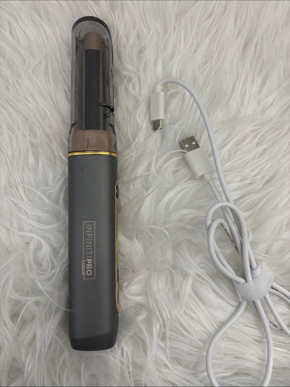 INFINITIPRO by Conair Cordless Travel Hair Curler - Gray
